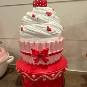 New! Pink, Red, and White Light-up Strawberry Cupcake